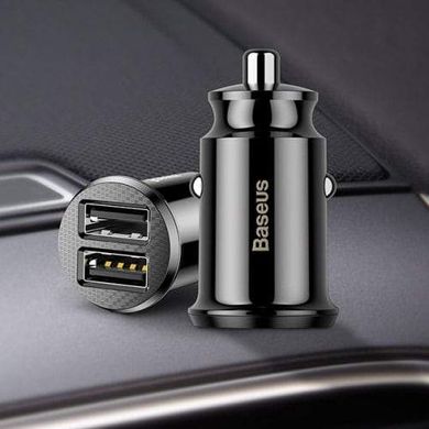 Купити Автомобильное зарядное устройство Baseus Grain Car Charger USB-A Black