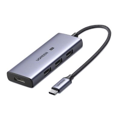 Купити Перехідник UGREEN CM500 Type-C to 3xUSB3.0+HDMI Space Grey