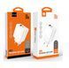 Зарядний пристрій WUW-C208 30W PD USB-C + USB QC3.0 18W white