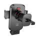 Автотримач для телефона HOCO H78 Vista push-type car holder (air outlet) Black Metal Gray
