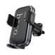 Автотримач для телефона HOCO H78 Vista push-type car holder (air outlet) Black Metal Gray