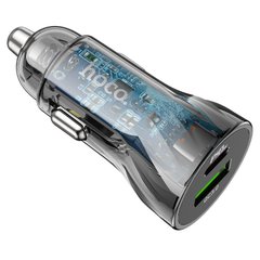 Купити Автомобильное зарядное устройство Hoco Z47A USB-A/Type-C Black