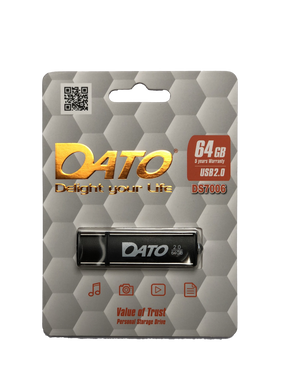 Купити Флеш-накопичувач DATO USB2.0 DS7006 64GB Black