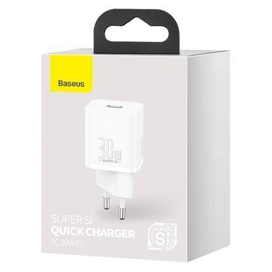 Купити Сетевой зарядное устройство Baseus Super Si quick charger IC 30W EU White