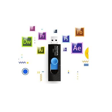 Купити Флеш-накопитель A-DATA UV 320 USB3.1 Gen.1 128GB Black-Blue