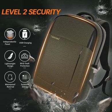 Купити Рюкзак Tigernu T-B3906B 15.6" Army Green
