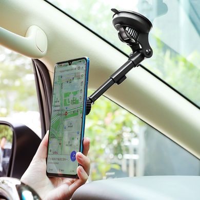 Купити Держатель Borofone Vanda magnetic in-car phone holder for center console windshield Black