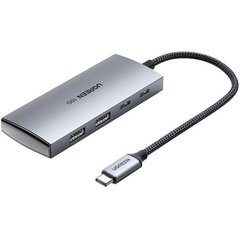 Купити USB-хаб UGREEN CM480 Type-C Metal Gray