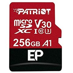 Купити Карта пам'яті Patriot microSDXC EP Series 256GB Class 10 UHS-I (U3) V30 A1 W-80MB/s R-100MB/s +SD-адаптер