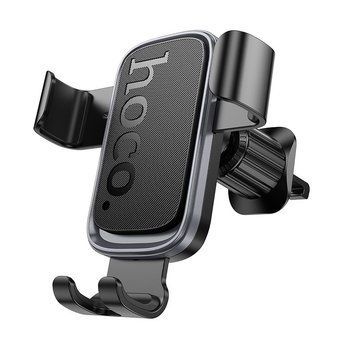 Купити Автотримач для телефона HOCO H80 Vista gravity car holder (air outlet) Black Metal Gray