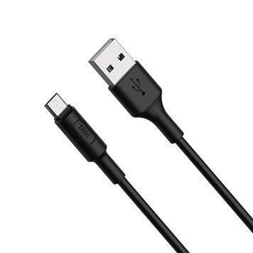 Купити Кабель HOCO X25 USB to Micro 2A, 1m, PVC, PVC connectors, Black