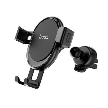 Купити Держатель для мобильного HOCO CA56 Plus Armor metal gravity car holder Black Silver