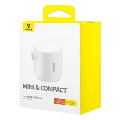 Купити Портативний насос для матраців Baseus PocketGo Portable Air Pump Stellar White