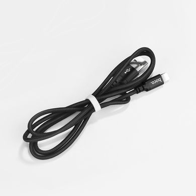 Купити Кабель HOCO X14 USB to iP 2A, 1m, nylon, aluminum connectors, Black