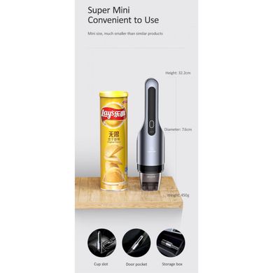 Купити Автомобильный пылесос Usams Mini Handheld Vacuum Cleaner Black