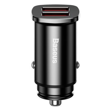 Купити Автомобильное зарядное устройство Baseus Square metal A+A 30W USB-A Black