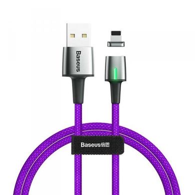 Купити Кабель Baseus Zinc Magnetic Cable Lightning USB 2.4 A 1m Purple