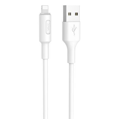 Купити Кабель HOCO X25 USB to iP 2A, 1m, PVC, PVC connectors, White