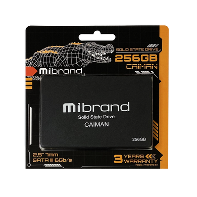 Купити Накопичувач SSD Mibrand Caiman 256GB 2.5" SATAIII 3D TLC NAND