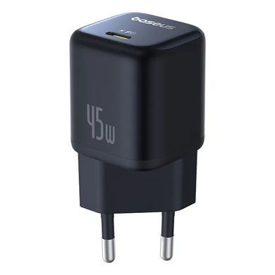 Купити Сетевой зарядник устройство Baseus PicoGo GaN Fast Charger 1C 45W EU Cosmic Black