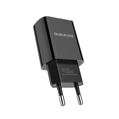 Купити Сетевой зарядное устройство BOROFONE BA20A Sharp одно портовое зарядное устройство 10.5W Black