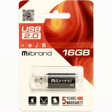Купити Флеш-накопичувач Mibrand Cougar USB2.0 16GB Black