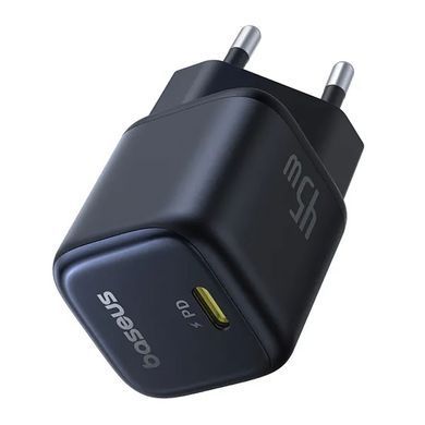 Купити Сетевой зарядник устройство Baseus PicoGo GaN Fast Charger 1C 45W EU Cosmic Black