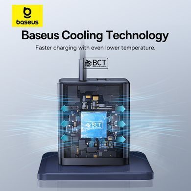 Купити Мережевий зарядний пристрій Baseus Cube Fast Charger C+U 30W EU Cluster Black
