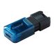 Флеш-накопитель Kingston DT80M USB3.2/USB Type-C 128GB Black/Blue