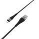 Кабель BOROFONE BX32 USB to iP 2.4A, 1m, nylon, aluminum+TPE connectors, Black