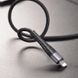 Кабель BOROFONE BX32 USB to iP 2.4A, 1m, nylon, aluminum+TPE connectors, Black