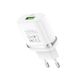 Мережевий зарядний пристрій Hoco C12Q Smart QC3.0 charger White