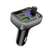 Автомобільний зарядний пристрій Borofone BC38 Flash Energy PD20W+QC3.0 car BT FM transmitter USB-A/Type-C Black