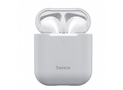 Купити Чохол для навушників Baseus Super Thin Silica Gel Case For Pods 1/2 Gray - Уцінка