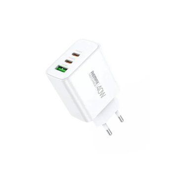 Купити Мережевий зарядний пристрій "REMAX Kiddy Series 40W 1A+2C Fast Charger RP-U123" EU-White
