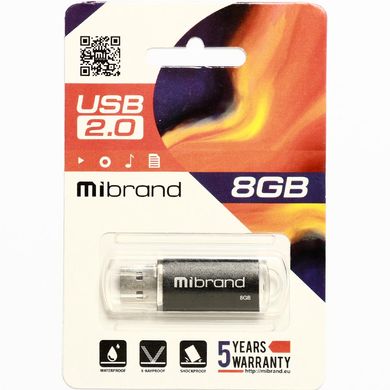 Купити Флеш-накопитель Mibrand Cougar USB2.0 8GB Black
