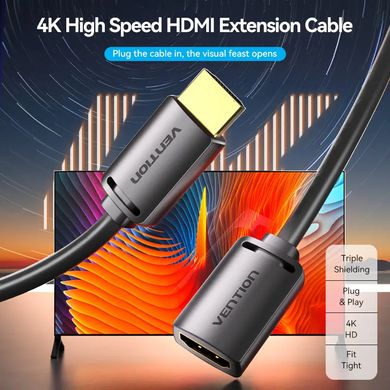 Купити Кабель-подовжувач Vention AHCBG HDMI to HDMI 1,5 м Black
