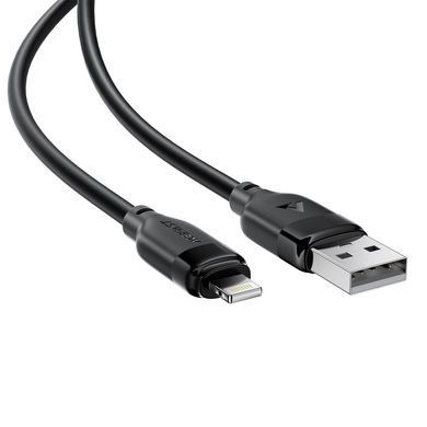 Купити Кабель ACEFAST C16-06, USB to iP, 2.4A, 2m, TPE, TPU connectors, Black