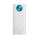 Пауербанк Baseus Amblight Digital Display Fast Charge Power Bank 30000 mAh 65 W White