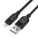 Кабель ACEFAST C16-06, USB to iP, 2.4A, 2m, TPE, TPU connectors, Black