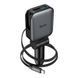 Автомобільний зарядний пристрій HOCO Z67 Triunfar PD60W(1C1A)+Type-C car charger with telescopic cable Metal Gray