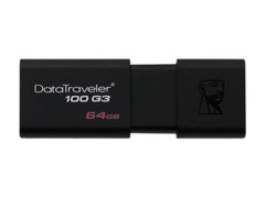 Купити Флеш-накопичувач Kingston DataTraveler 100 G3 USB3.0 64GB Black