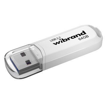 Купити Флеш-накопичувач Flash Wibrand USB 3.2 Gen1 Marten 64GB White