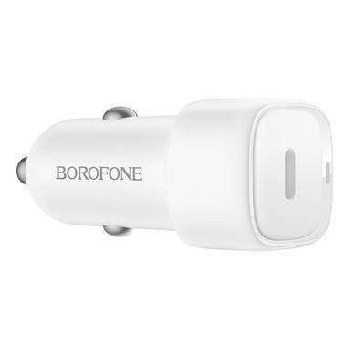 Купити Автомобільний зарядний пристрій BOROFONE BZ34A Cloud single port PD20W car charger White