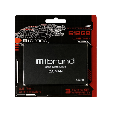 Купити Накопитель SSD Mibrand Caiman 512GB 2.5" SATAIII 3D TLC NAND