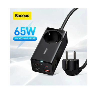 Купити Мережевий зарядний пристрій Baseus GaN3 Pro Desktop Powerstrip Black