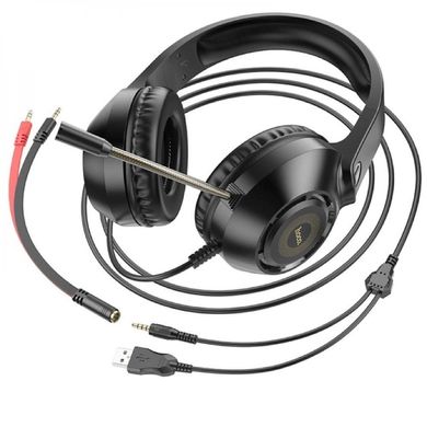 Купити Навушники з мікрофоном Hoco 3.5 мм (mini-Jack) Black