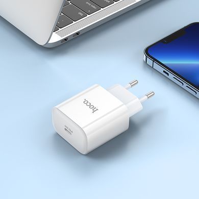 Купити Сетевой зарядный устройство HOCO C76A Pro Majestic single port PD30W charger White