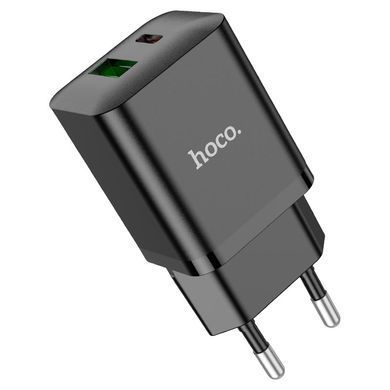 Купити Сетевой зарядный прибор HOCO N28 Founder PD20W+QC3.0 charger Black