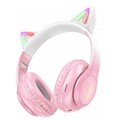 Купити Навушники Hoco W42 Cat ears Bluetooth 5.3 Cherry Blossom
